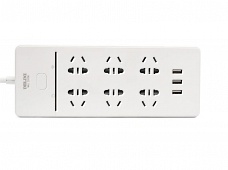 國(guó)標(biāo) 智能Wi-Fi 遠(yuǎn)程控制6位五孔帶3位USB排插 3C認(rèn)證 CD98I-AK6X3UW